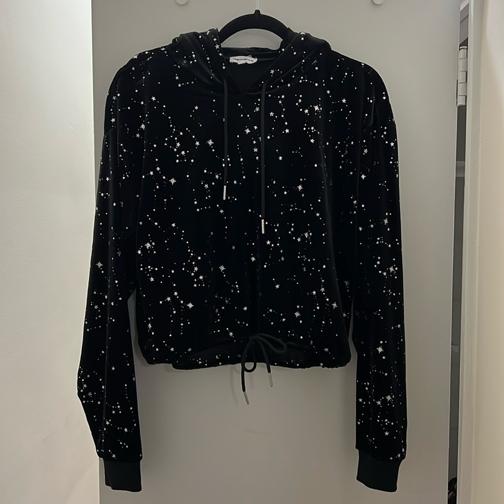 Superdown velvet sweatshirt